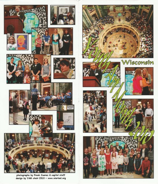 Wisconsin Art Education Association Youth Art Month brochure